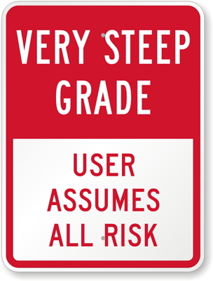 Very Steep Grade sign
